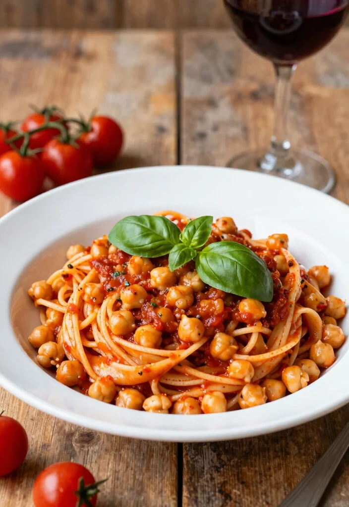 12 Healthy Italian Recipes with Lighter Classic Flavors 5. Chickpea Pasta with Marinara Sauce 0