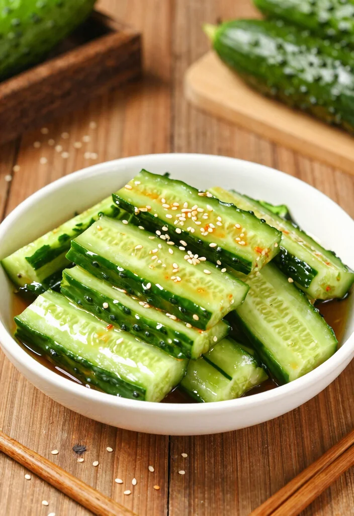 12 Healthy Korean Recipes with Fresh Bold Flavors 10. Spicy Cucumber Salad Oi Muchim 0