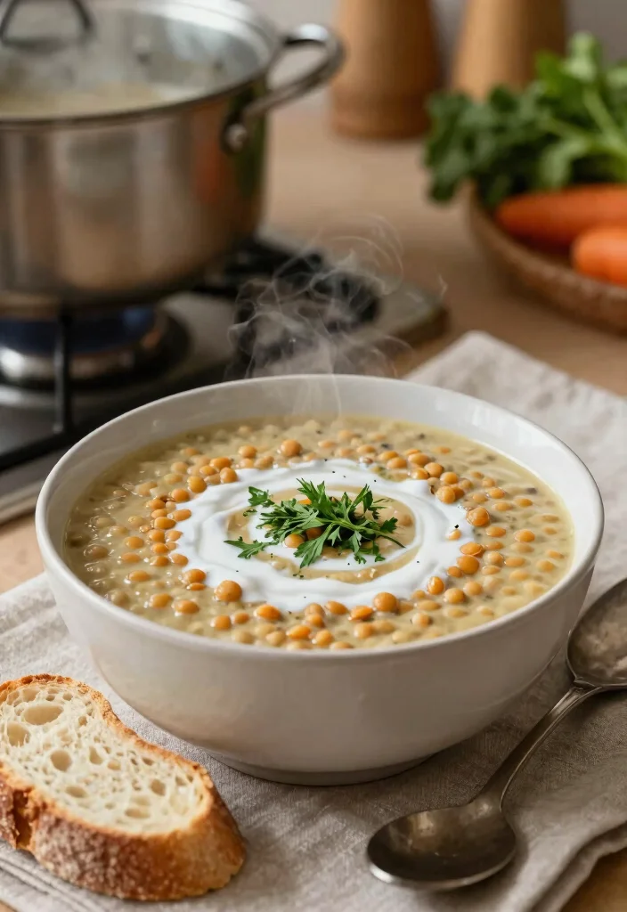 12 Healthy Lentil Recipes for Hearty Plant Based Meals 4. Creamy Lentil Soup 0