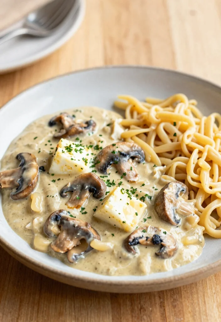 12 Healthy Paneer Recipes for Protein Rich Meals 11. Paneer and Mushroom Stroganoff 0