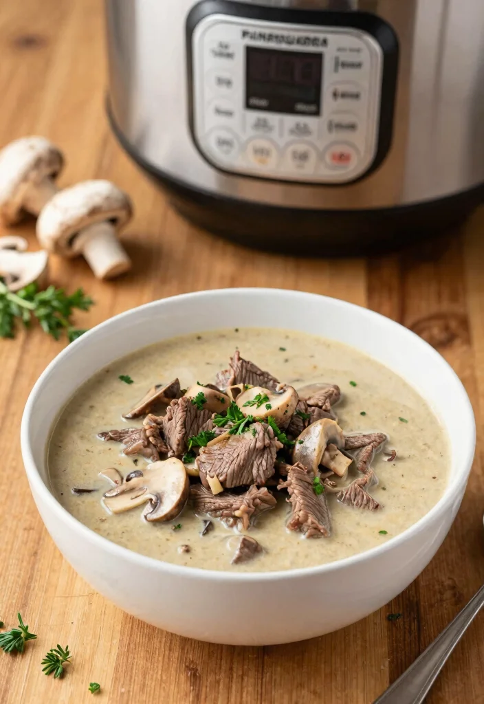 12 Keto Instant Pot Recipes for Fast Low Carb Cooking 89 12 Keto Instant Pot Recipes for Fast Low Carb Cooking 9. Beef Stroganoff Soup 0