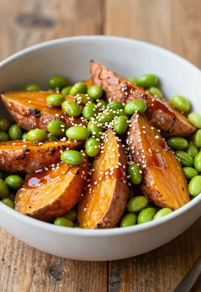 12 Vegan Japanese Recipes with Clean Delicate Flavors 67 12 Vegan Japanese Recipes with Clean Delicate Flavors 7. Sweet Potato and Edamame Salad 0