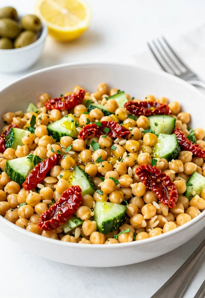 12 Vegan Pasta Salad Recipes for Easy Make Ahead Meals 23 12 Vegan Pasta Salad Recipes for Easy Make Ahead Meals 3. Mediterranean Chickpea Pasta Salad 0