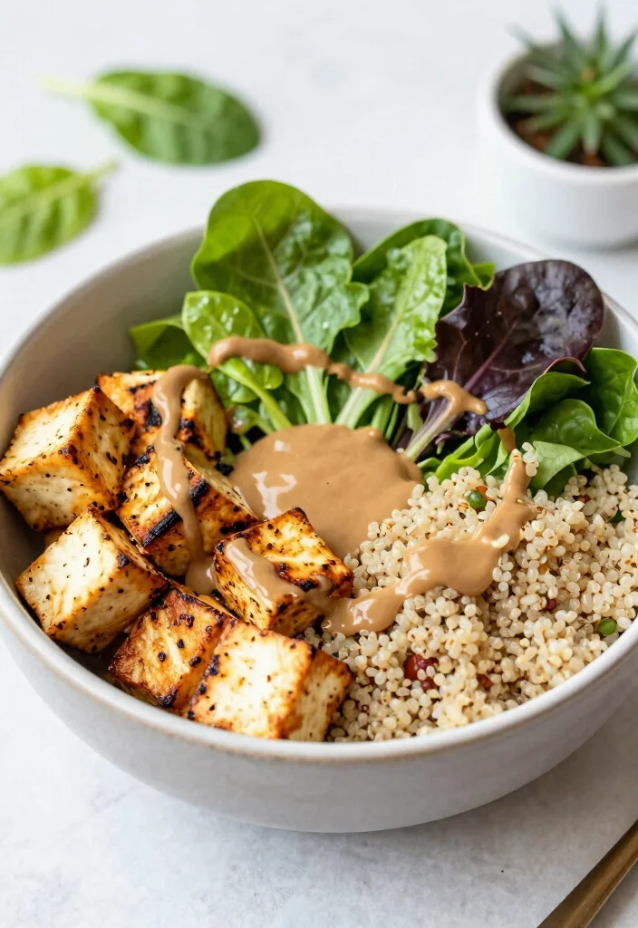 12 Vegan Tofu Recipes for Easy Protein Packed Meals 5. Tofu Buddha Bowl 0